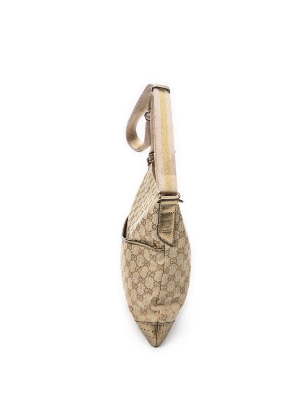 Gucci Web Media Messenger Beige Blanc's GG Canvas - Picture 3 of 10